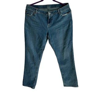 J Jill Jeans Womens 12 Petite Blue Denim Slim Stretch Low Rise Medium Wash